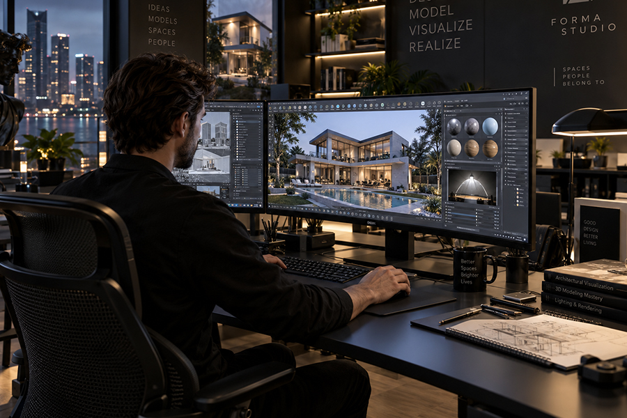 3D Modelleme ve Profesyonel Mimari Görselleştirme Hizmeti