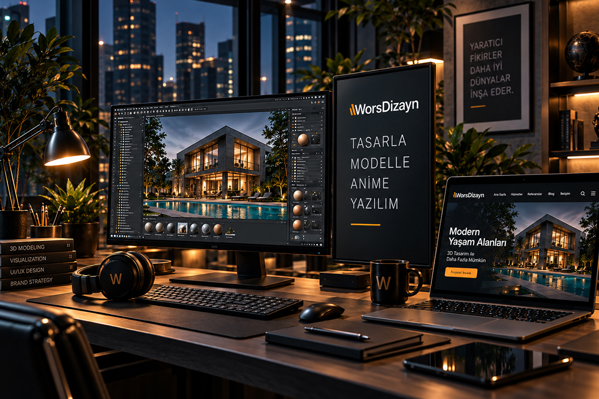 Villa Modelleme ve 3D Mimari Proje Görselleştirme Hizmeti