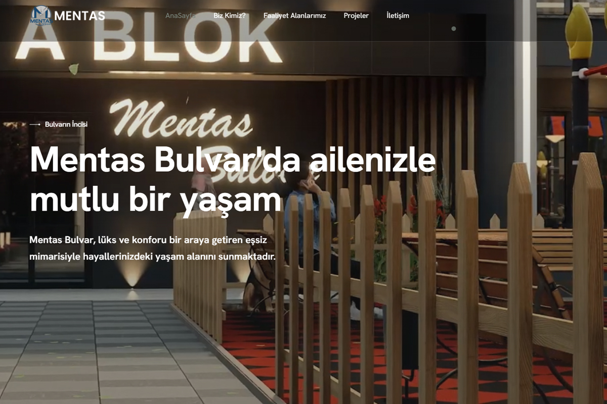 Mentas İnşaat Web Tasarımı